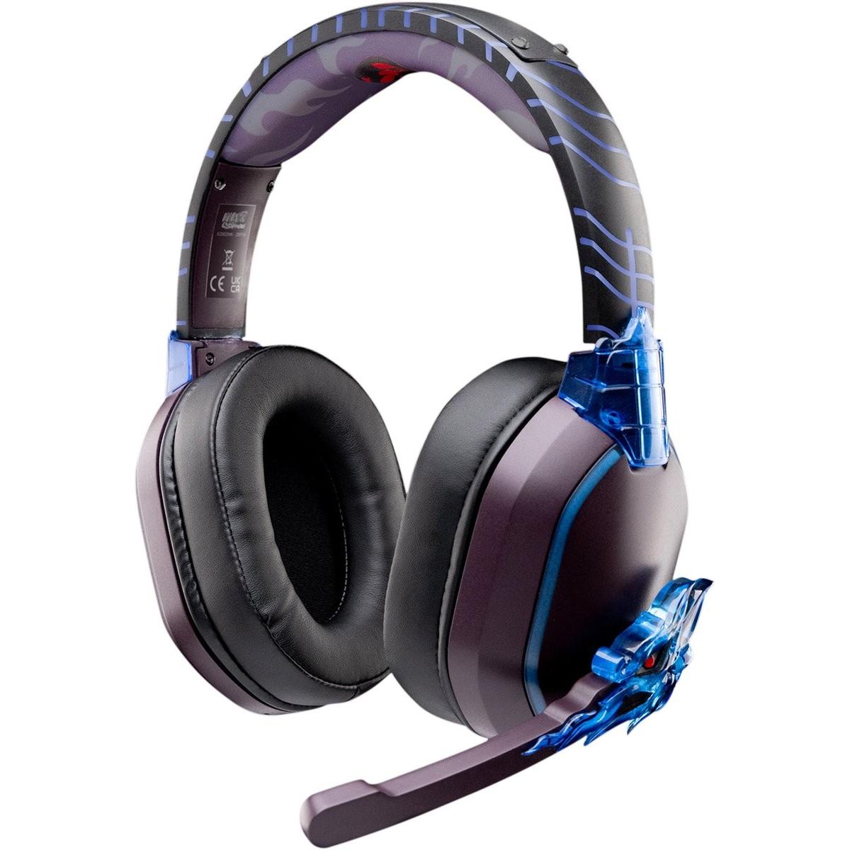Lexip - Casque Madara Design By Tsume (Cablato, Senza fili), Cuffie da gaming, Viola, Nero