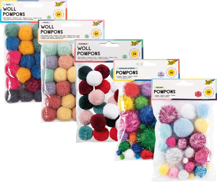 Produktbild Folia Woll-Pompons