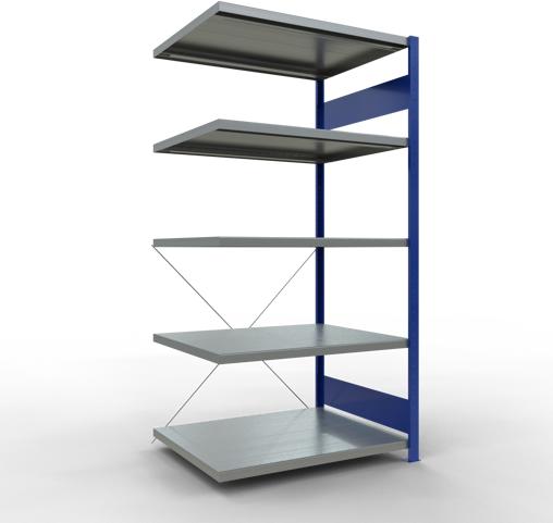 Produktbild Schulte Lagertechnik Stecksystem Anbauregal MULTIplus250 mit Kreuzstrebe