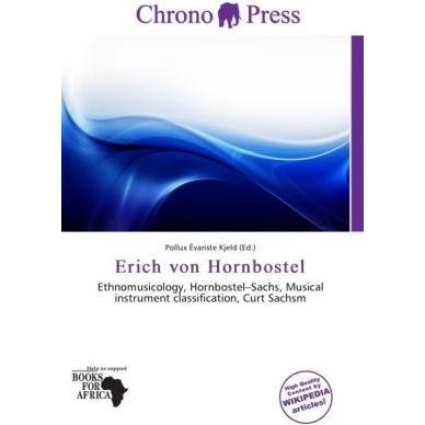 Thumbnail - Erich von Hornbostel, Fachbücher von Pollux Évariste Kjeld