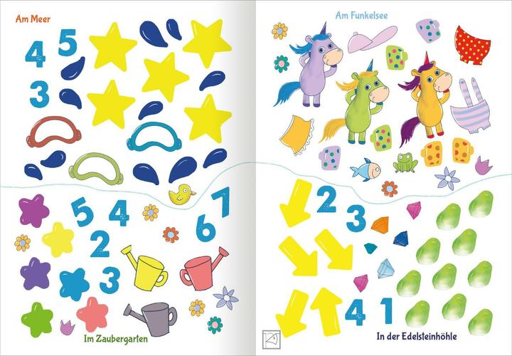 Produktbild Stickern & Rätseln ab 3: Stickern & Rätseln – Einhörner