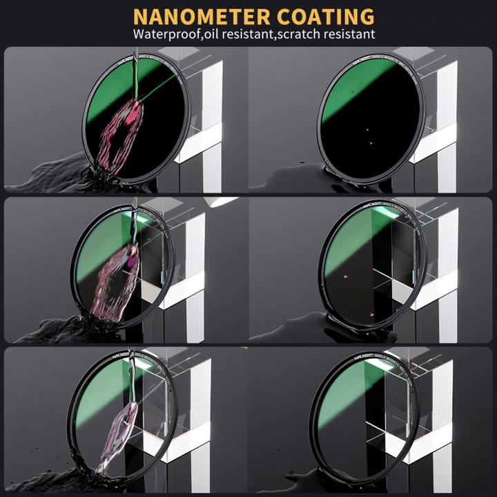 Actual product image K&F Concept Concept Magnetic lens filter kit CPL-ND-UV 55 mm (55 mm, UV filter)