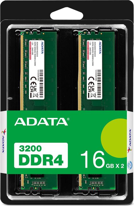 Actual product image Adata DDR4 32GB 3200-22 K2 Premier Dual Tray (2 x 16GB, 3200 MHz, DDR4-RAM, DIMM)