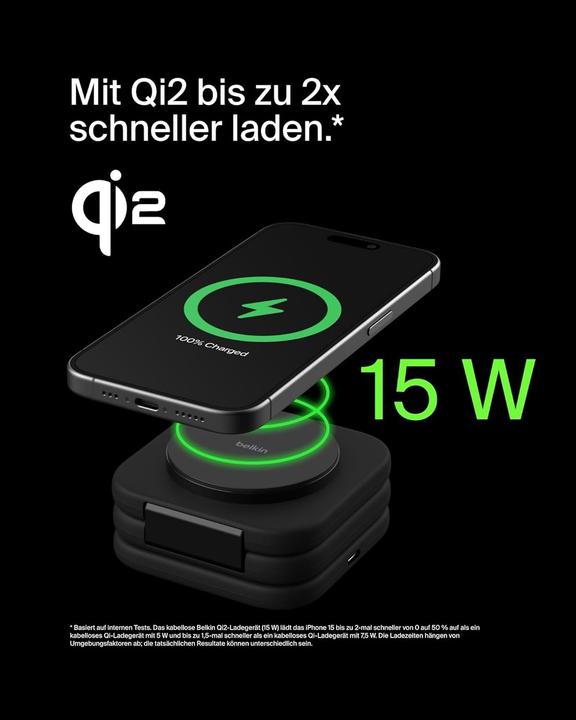 Produktbild Belkin BoostCharge Pro 3-in-1 Qi2 Ladestation (15 W)