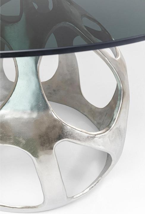 Actual product image Kare Design Table Volcano Silver Ø120cm
