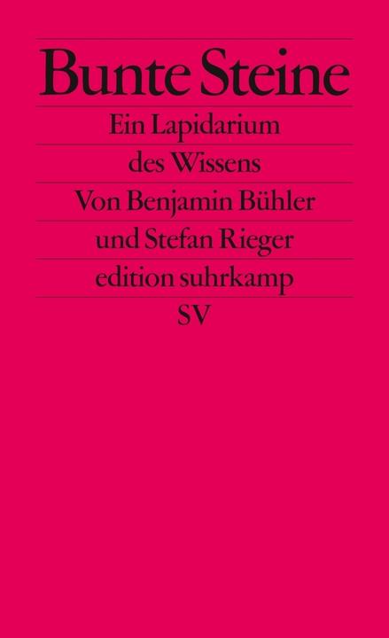 Produktbild Bunte Steine (Deutsch, Benjamin Bühler, Stefan Rieger, 2014)