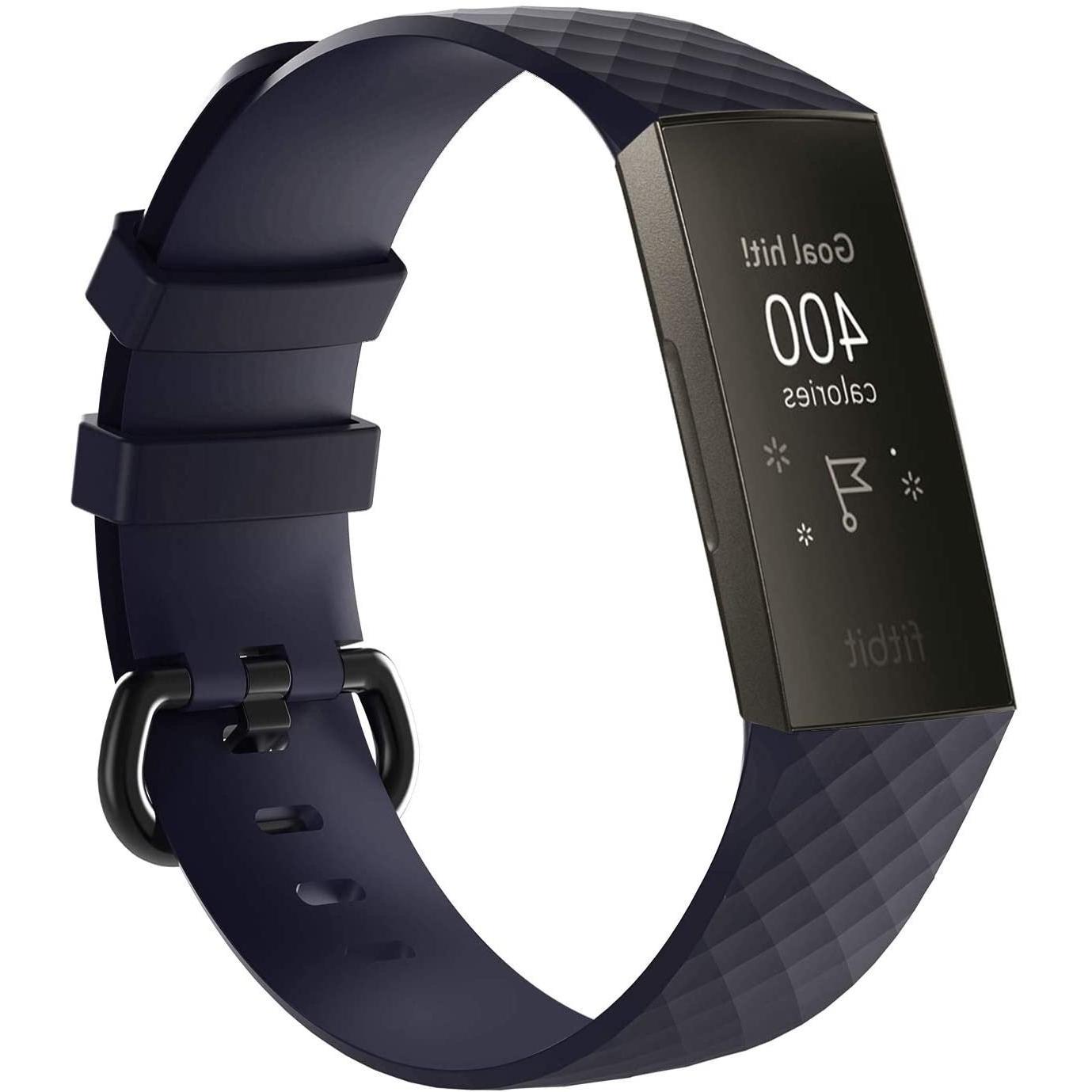 Strap-it Armband (Silikon, Charge 4), Uhrenarmband, Blau