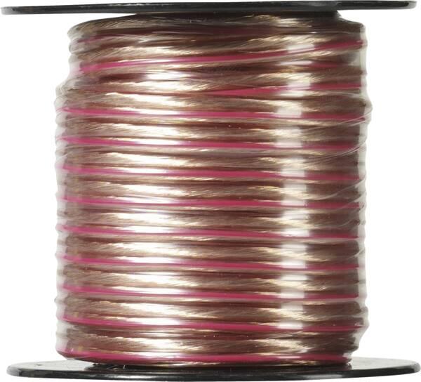 Vivanco Lautsprecherkabel auf Minispule, 2x 1,5 mm2, 10 m - Transparent (10 m, 1.50 mm²)
