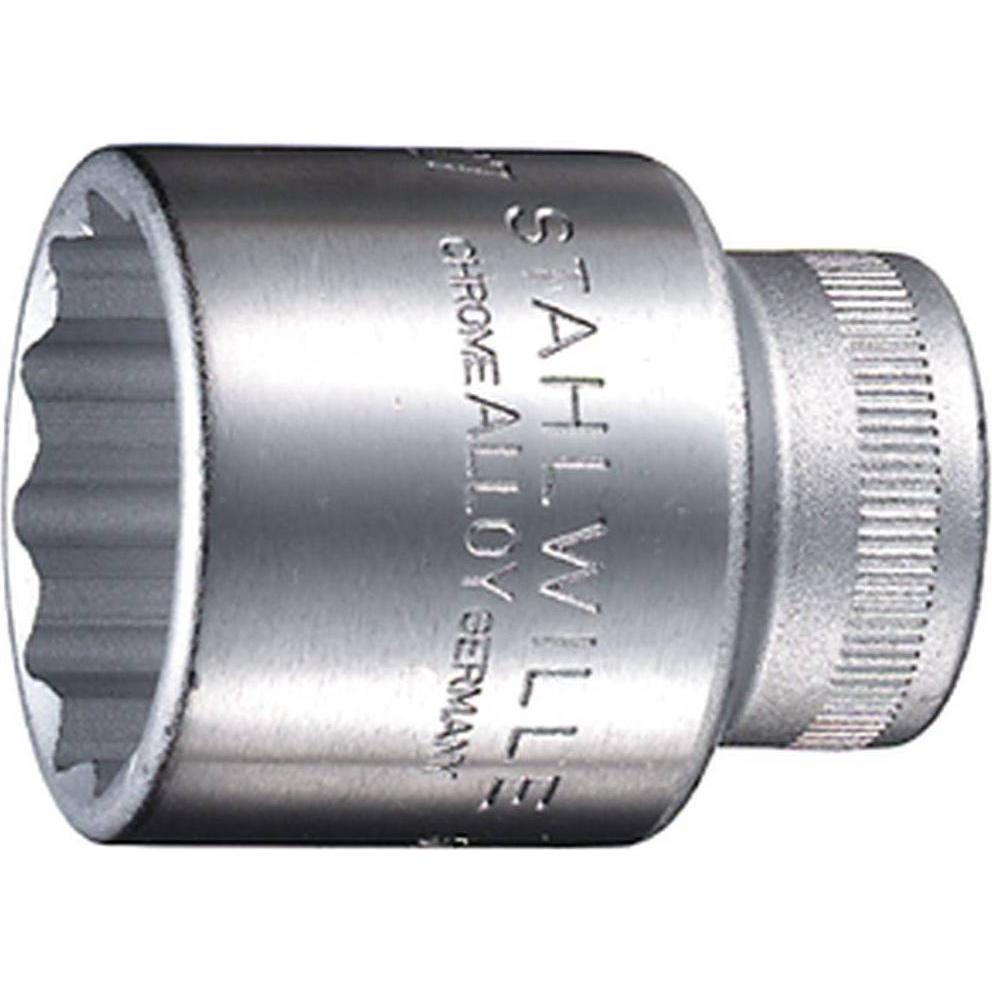 Stahlwille, Steckschlüssel + Stecknuss, 12-kant Steckschlüss 1/2DRx24mm (24 mm)