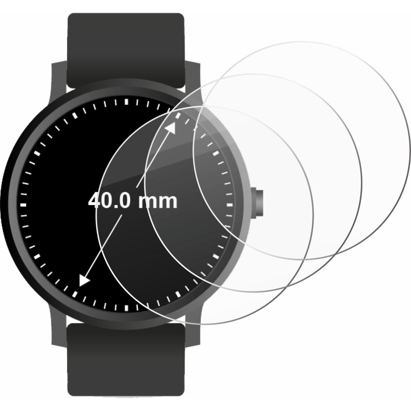 Thumbnail - Savvies Panzerglas Hartglas Displayschutz, Smartwatch Schutzfolie, Transparent