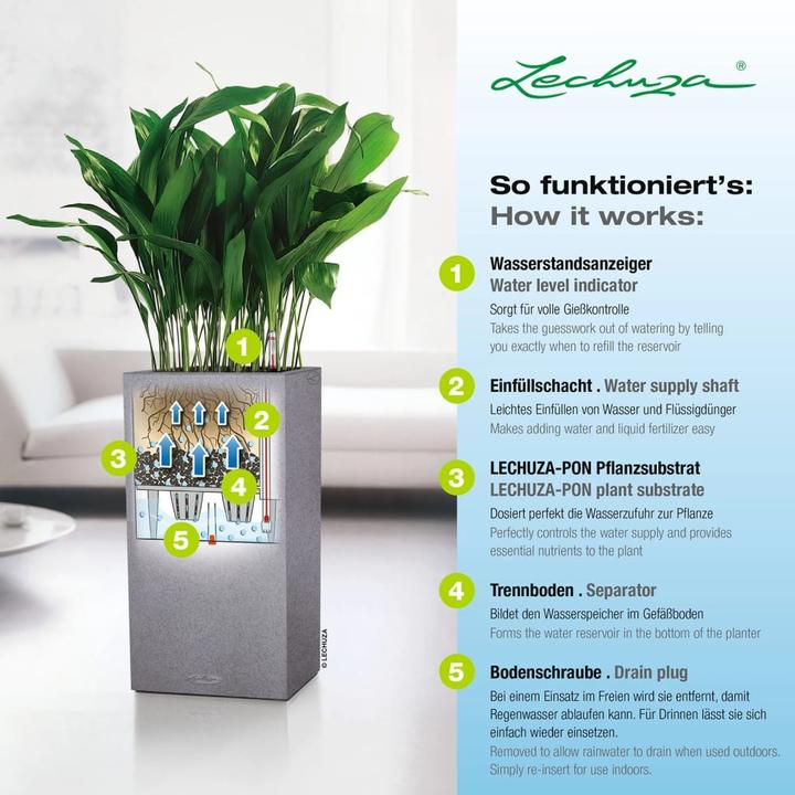 Image du produit Lechuza Colonne Canto Color (30 x 30 x 56 cm)
