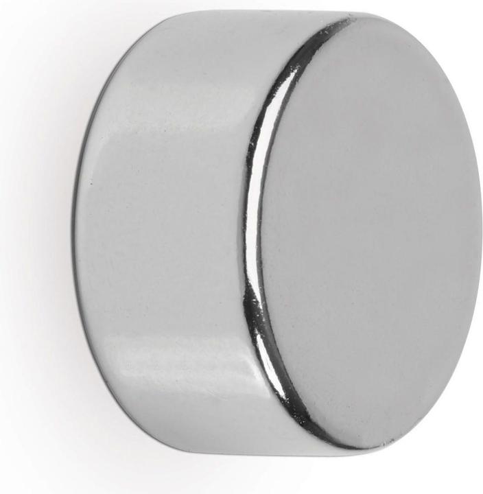 Actual product image Maul Neodymium disc magnet 20 mm adhesive force 12 kg silver diameter 20 mm height 10 (4x)