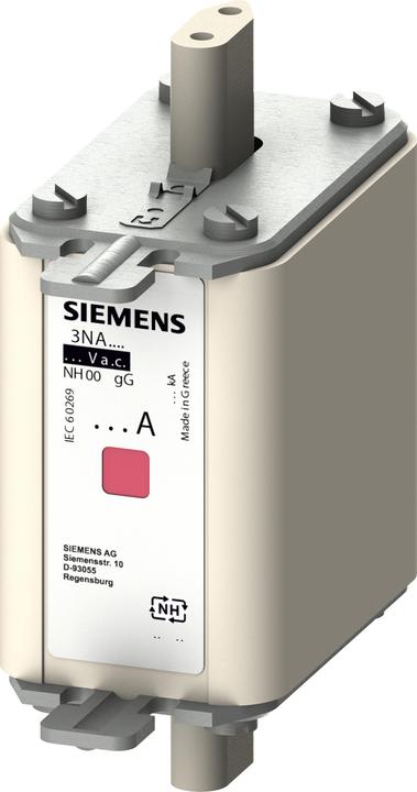 Siemens 3NA78247 NH00 80A 500VAC/250DCgL/gG Fusible de tension m (80 A)