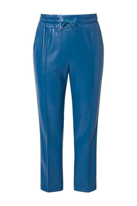 Produktbild Ulla Popken 7/8-Hose, Lederoptik, Biesen, Elastikbund (52)
