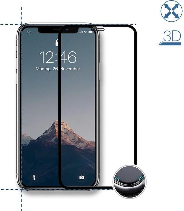 Actual product image Woodcessories Premium Glass 3D (1 Piece, Apple iPhone XS Max, Apple iPhone 11 Pro Max)