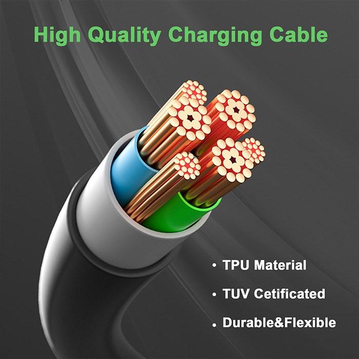 Actual product image Qoltec EV type 2 cable (Type 2, 7 kW, 32 A, 5 m)