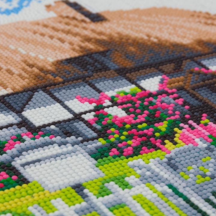 Produktbild Craft Buddy Rose Cottage, 40x50cm Crystal Art Kit