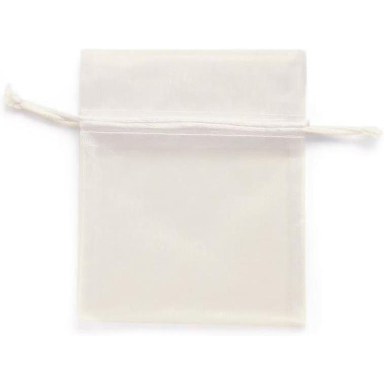 Glorex, Geschenkverpackung, Organzasäckchen 12.5 x 16 cm (Geschenktüte, 4 x)