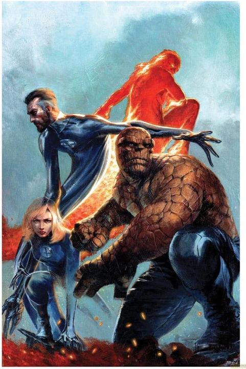 Sideshow Marvel Kunstdruck The Fantastic Four 41 x 61 cm - ungerahmt (41 x 61 cm)