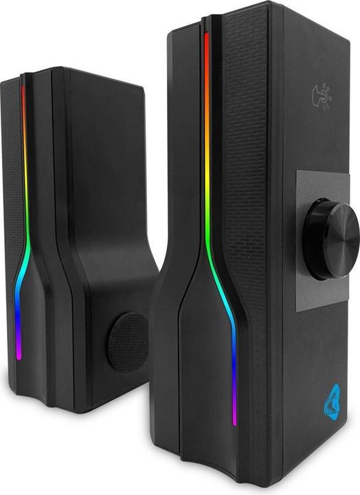 Media-Tech COBRA PRO ARAGOR 2.0 - Convertible 2 in-Line Input and Bluetooth Dual-Game 2.0 Speakers (8 W, 2.0 Channel)