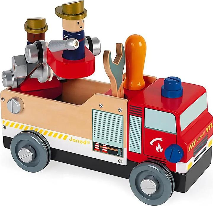 Image du produit Janod Camion de pompiers Brico'Kids