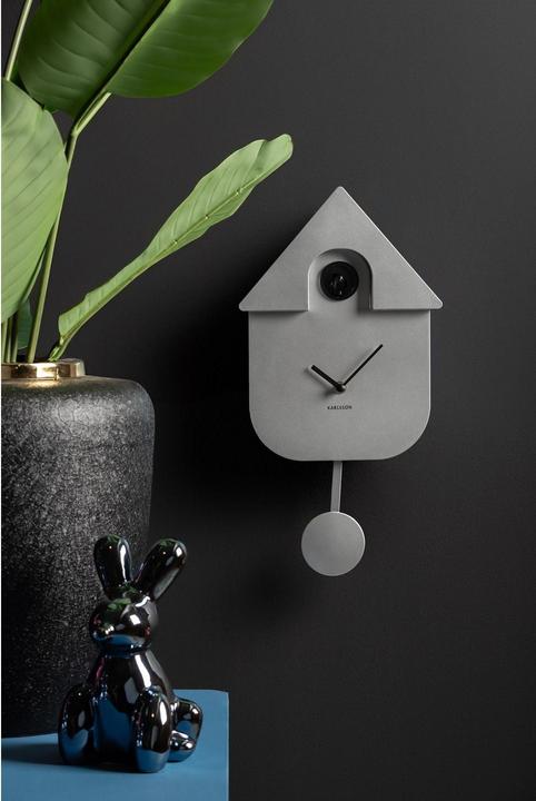 Productafbeelding Karlsson Wandklok Modern Koekoek Metallic Zilver