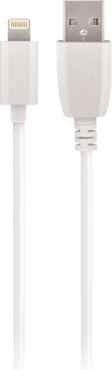 Image du produit Maxlife MXTC-01 chargeur 1x USB 1A blanc + câble Lightning (5 W, 1 portion)
