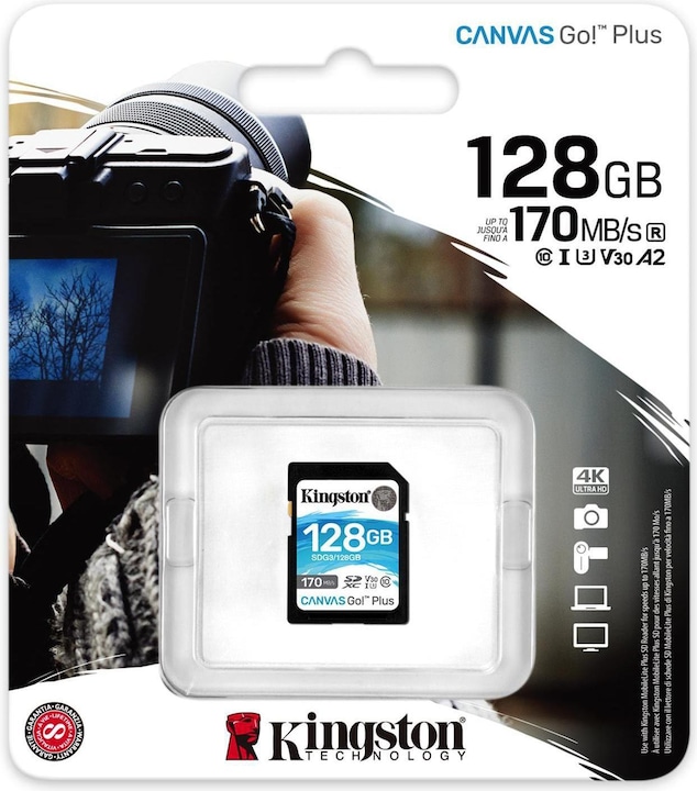 Produktbild Kingston Canvas Go! Plus (128 GB, SDXC, U3, UHS-I)