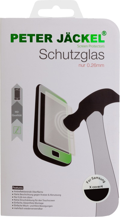 Produktbild Peter Jäckel HD Glas Protector Panzerglas Folie fuer Samsung XCover 4 (1 Stück)