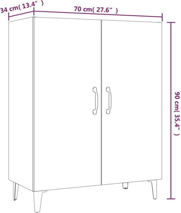 Image du produit vidaXL Sideboard (70 x 34 x 90 cm)