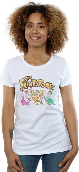 Image du produit The Flintstones - T-shirt GROUP DISTRESSED - Femme (XL)