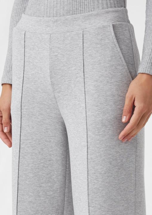 Produktbild Comma Hose Elastische Wide-Leg-Hose aus Jersey mit Biesendetail (44)