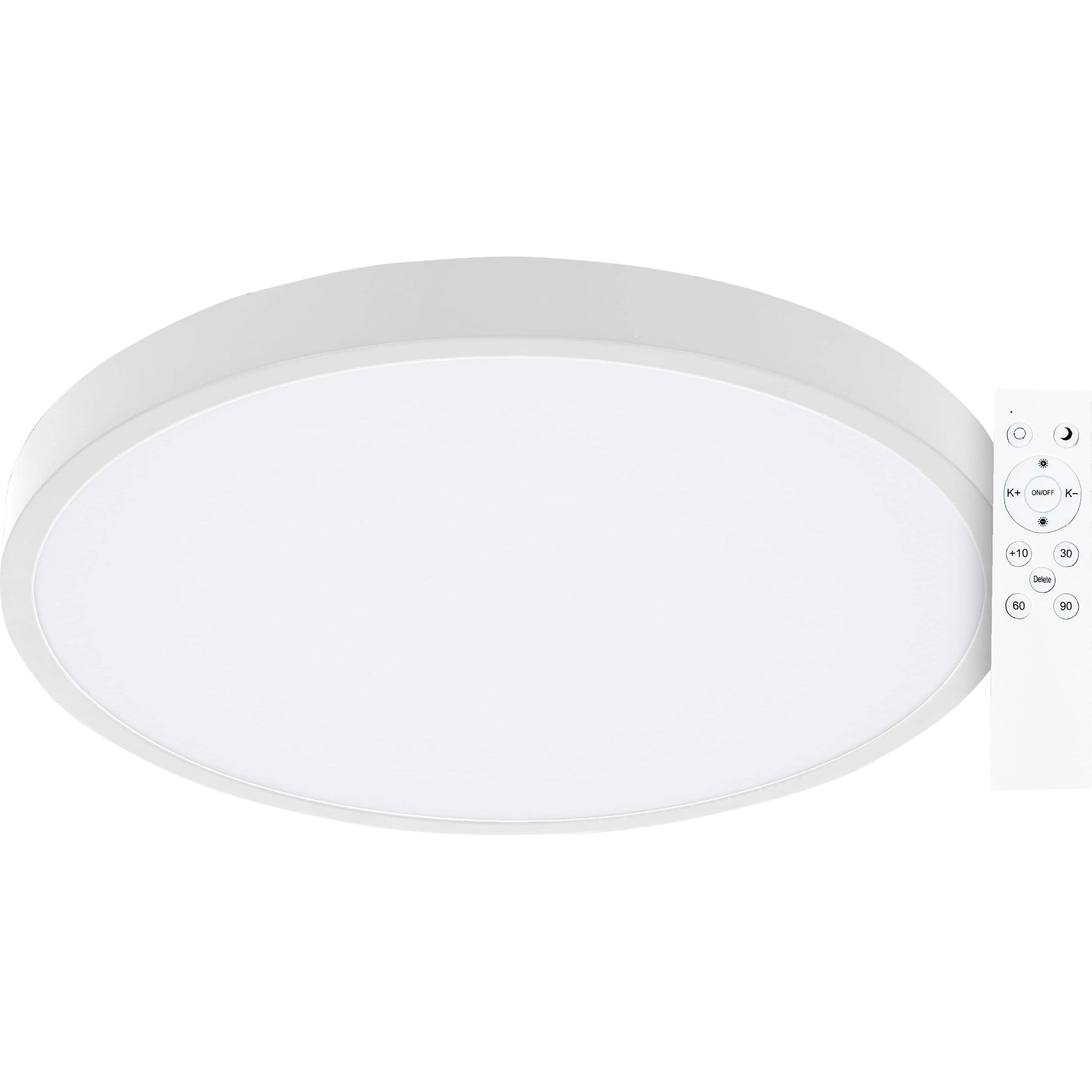 Müller Licht Bianco Applique + Plafoniera, Müller-Licht Led-Deckenleuchte Rami 36 White, 24W, 2500Lm, 2700-6500K, Ip20, Cct (2500 Lm)