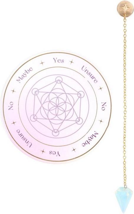 Actual product image Something Different Opalite Pendulum Divination Kit