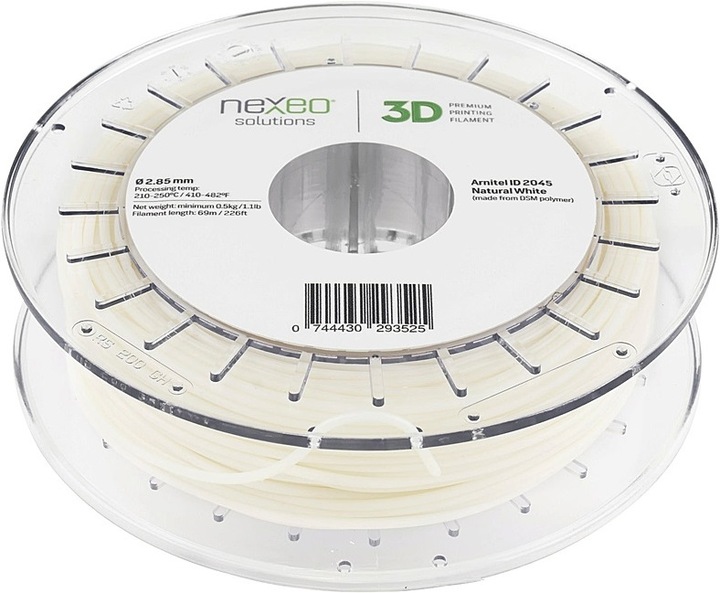 Actual product image Royal DSM Arnitel 2045 (TPC, 2.85 mm, 500 g, White)