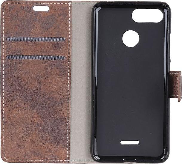 Produktbild MU Style Vintage Leder Bookcover Series (Xiaomi Redmi 6)