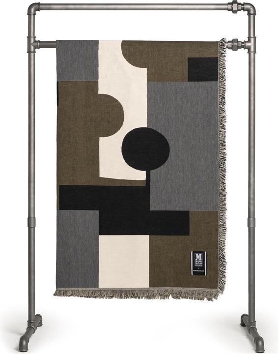 Actual product image Markslöjd Blanket Lia 250 x 150 cm, Green / White / Black (130 x 170 cm)