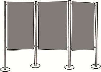 Produktbild Magnetoplan Stationäre Präsentationswand (390.5 x 180 cm)