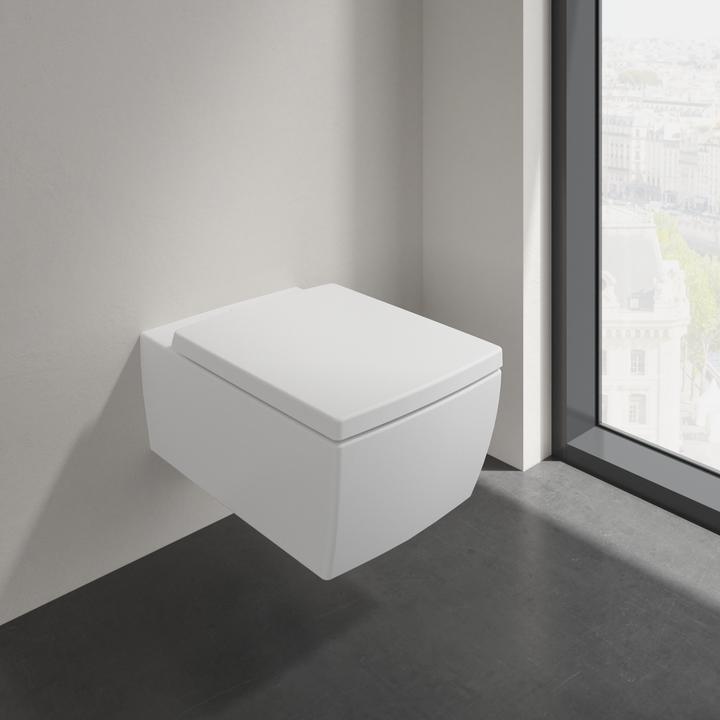 Actual product image Villeroy & Boch V&B WC seat MEMENTO 2.0 QuickRelease u SC function stone white