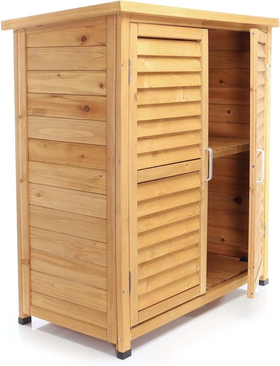 Image du produit Wiltec Abri de jardin avec porte à 2 battants 870x465x916 mm en bois d'épicéa Abri de jardin pupitre