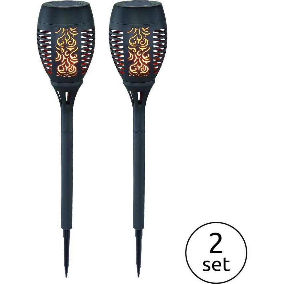 Globo, Gartenbeleuchtung, Solarleuchte schwarz 36xLED (IP44)