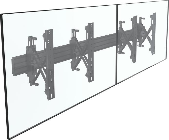 Actual product image Multibrackets Side by Side wall mount, 40"-75", black (Wall, 60 kg, 40" - 75")