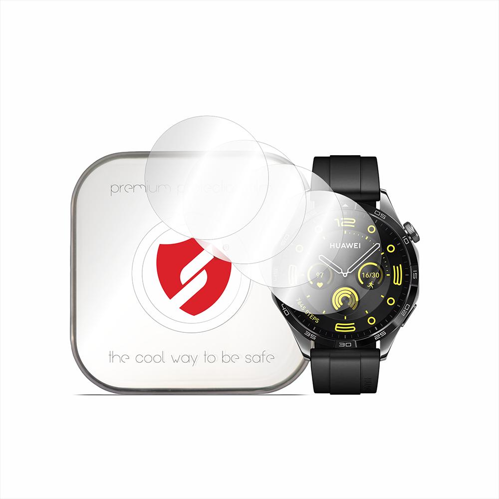 Smart Protection - Premium Classic (4 pack) - Huawei Watch GT 4 46mm - Clear, Smartwatch Zubehör, Transparent