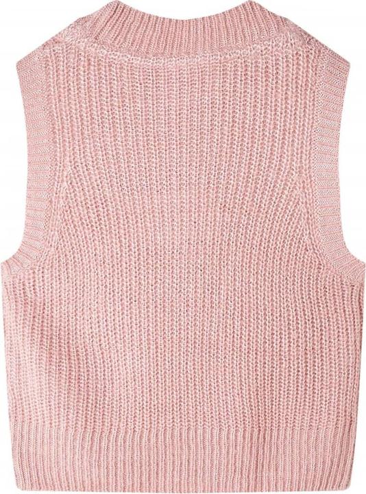 Produktbild VidaXL Kinder-Pulloverweste Gestrickt Hellrosa 140,Material: 67 (140)