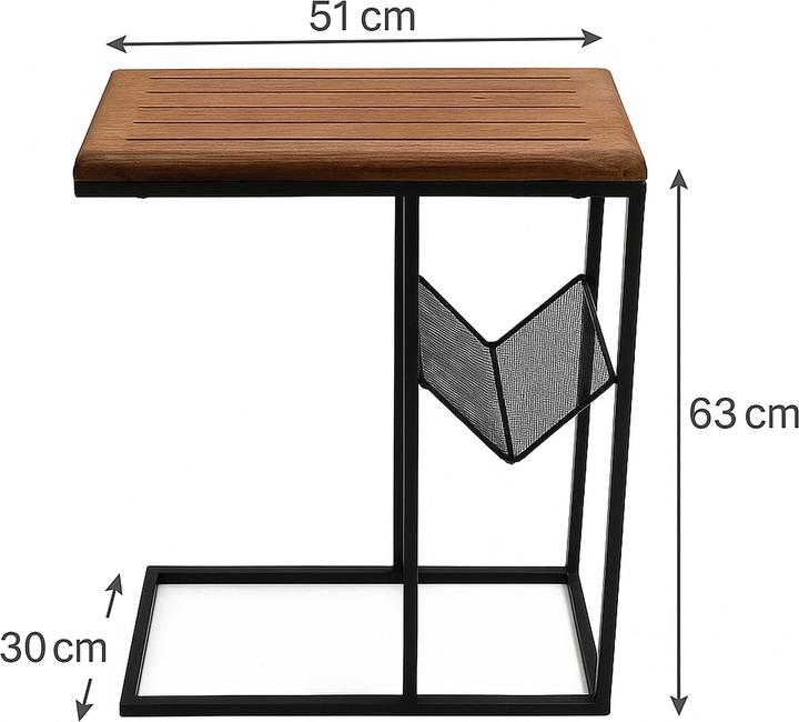 Actual product image Relaxdays Side table (30 x 51 x 63 cm)