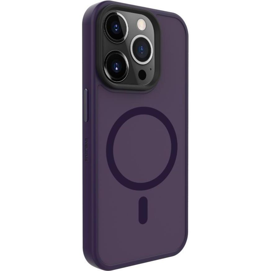 Evelatus Custodia per iPhone 15 Pro Max Hybird con Magsafe PC+TPU (Apple iPhone 15 Pro Max), Cover smartphone, Viola