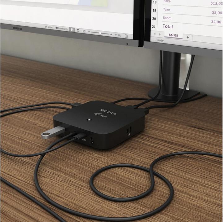 Actual product image Dicota USB-C 11-in-1 Docking Station 5K HDMI/DP (USB-C, 11 Ports)