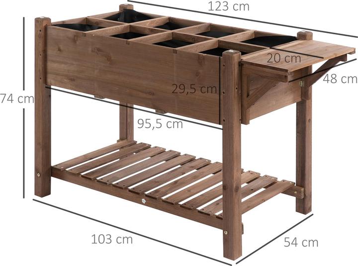 Actual product image Outsunny Raised bed
