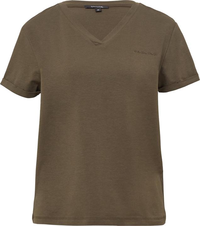 Actual product image Comma T-Shirt Softes T-Shirt im Relaxed Fit mit Logo-Stickerei (38)