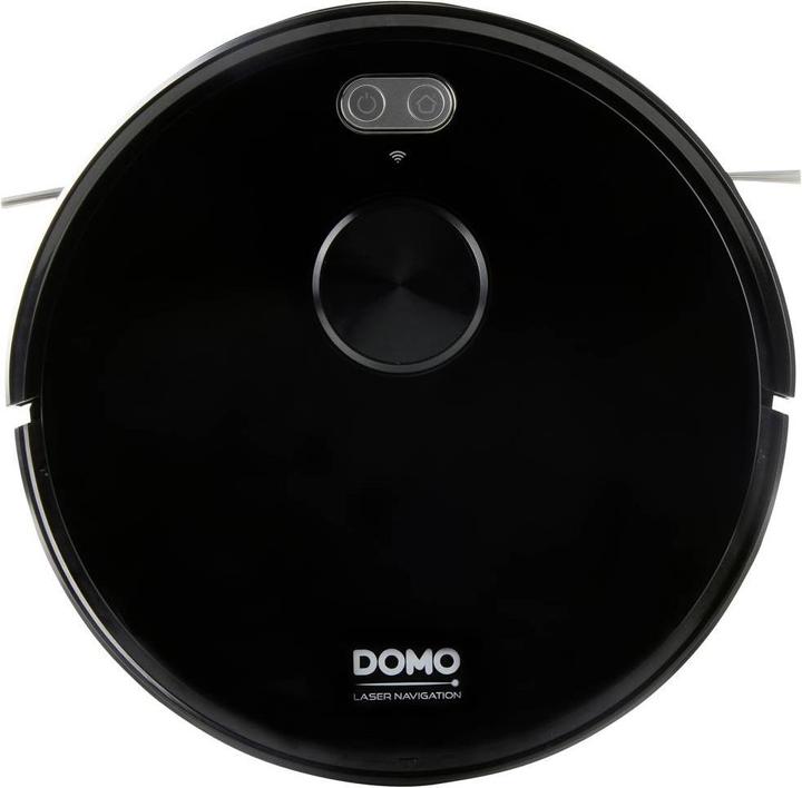 Actual product image Domo DO7298S Robot Vacuum and Mop Black App controlled, remote controlled, with wis (Vacuum mopping robot)